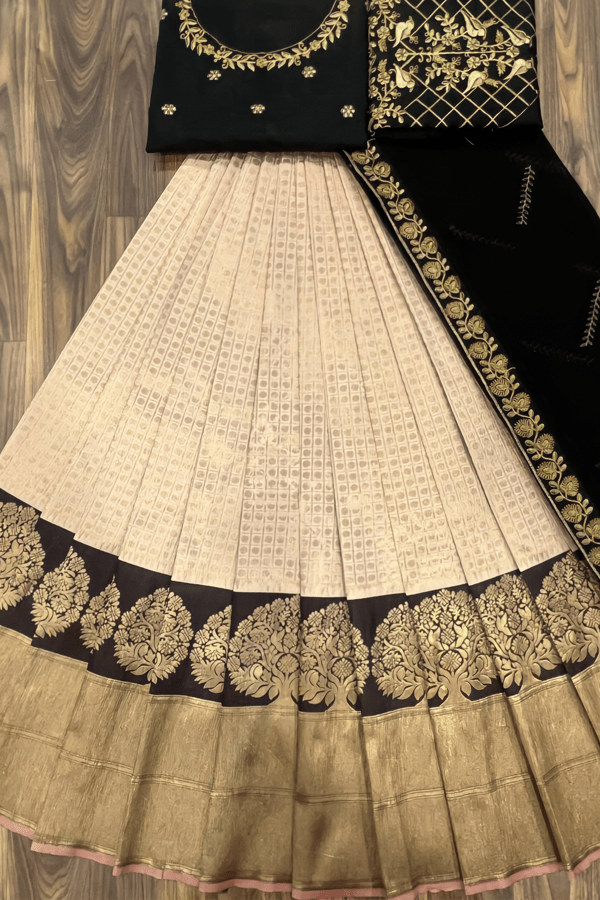 Traditional Half Saree design